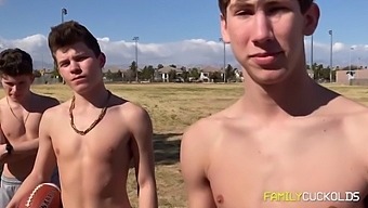 Family Cuckoldry: Dad Watches As Mom Gets Bred By Twin Brothers