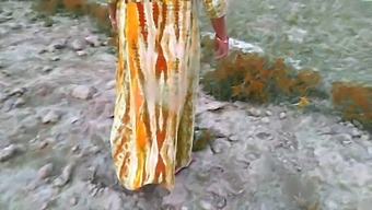 Indian Village Housewife And Her Husband'S Brother Caught On Camera Outdoors