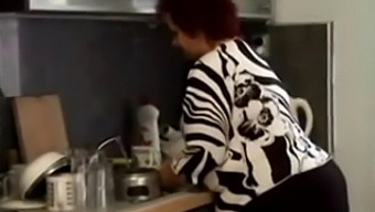 Plump Granny Bbw Gets Naughty In The Kitchen