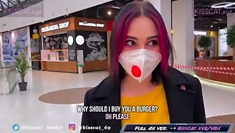 Russian Teen Gives A Risky Blowjob In A Fitting Room For A Big Mac - Public Agent Pick-Up And Fuck Student In A Mall / Kiss A Cat