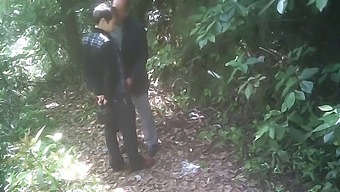 Gay Men In Park Engage In Outdoor Cruising And Blowjob Activities
