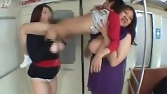 Two Japanese Women With Big Tits And Chubby Bodies