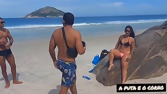 Nudism Beach Turns Into A Wild Sex Scene With Two Black People