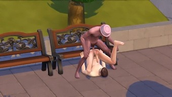 Two Gay Men Have Sex In A Public Park