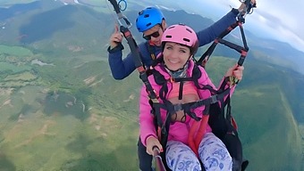 Female Ejaculation Captures In High-Definition During Paragliding Adventure