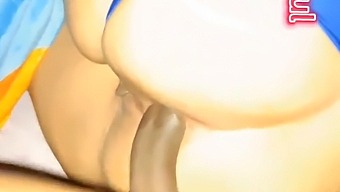 A Latina'S Butt Is Pleasured And Receives A Lot Of Creamy Filling