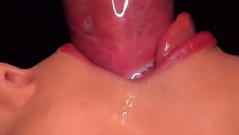 Intense Oral Sex Leads To Condom Break And Mouthful Of Cum