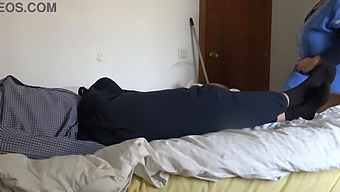 A Muslim Housekeeper Is Shocked By The Size Of A French Man'S Large Black Penis