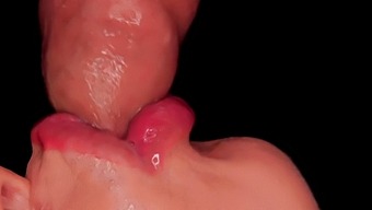 Intimate Close-Up Of A Skilled Milking Blowjob With Sensual Foreskin And Uncircumcised Cock Stimulation.