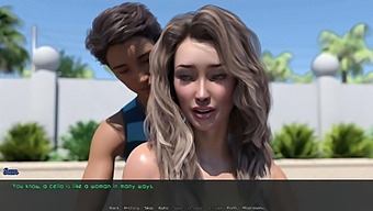 Stepmom And Wife Indulge In Sunbath And Cartoon Sex Games