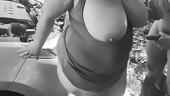 Voluptuous Stepmom Gets Wild In Car With Young Stud