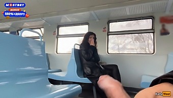 Amateur Gay'S Wild Public Train Adventure With Stranger